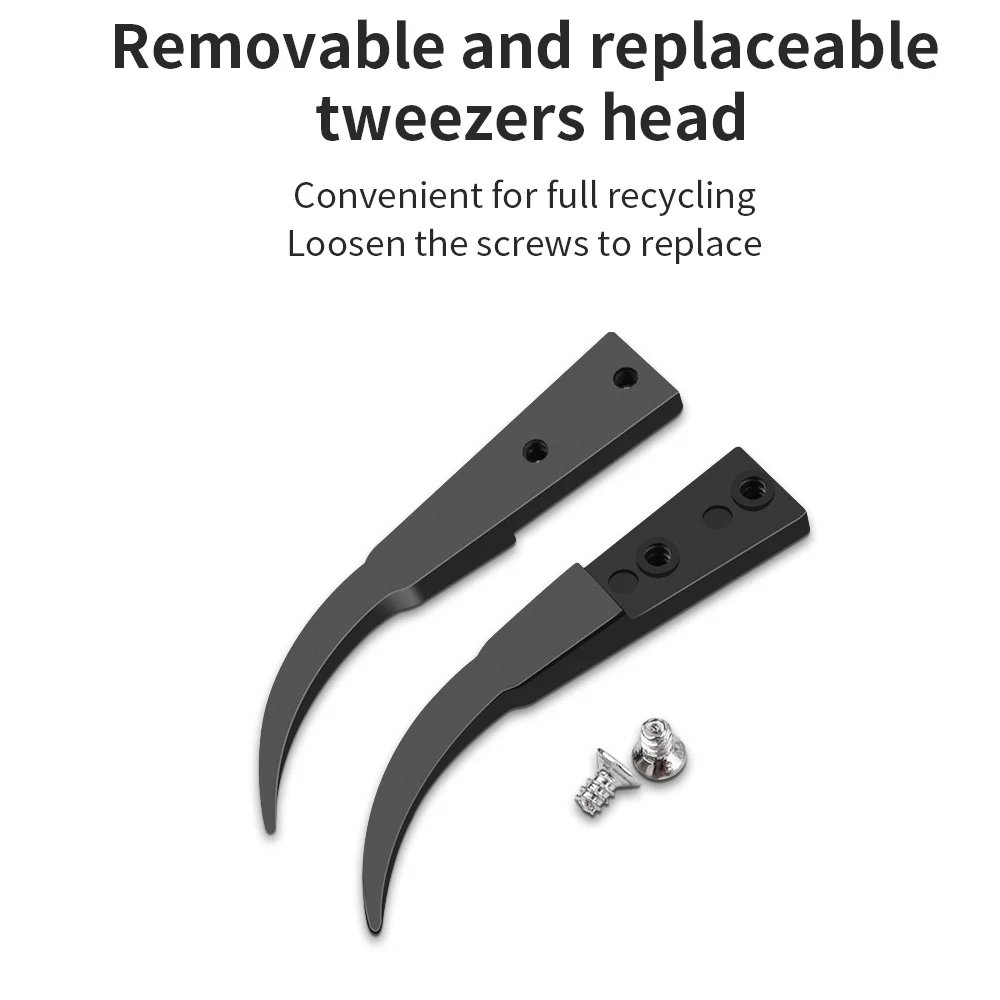 LUXIANZI ESD Anti-Static Tweezers With Replaceable Plastic Tips For Soldering Repair Hand Tool Stainless Steel Tweezers precision tweezers tweezer tool esd anti static tweezers soldering tweezers phone repair tweezers