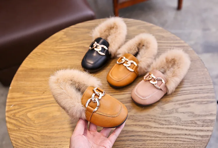 Yorkzaler Autumn Winter Fashion Kids Shoes For Girls Casual PU Leather Children Shoes Waterproof Toddler Baby Shoes Size 21-30