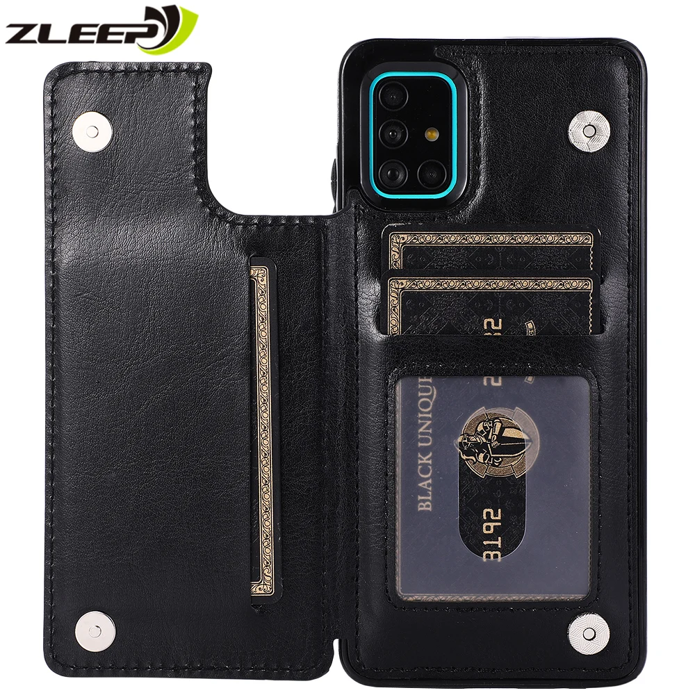 Кожаный чехол-книжка для Samsung Galaxy A52 A72 A12 A32 A42 A51 A71 A21S A22 A82 A81 A91 A50 A40 A30 A20 S A10 E |