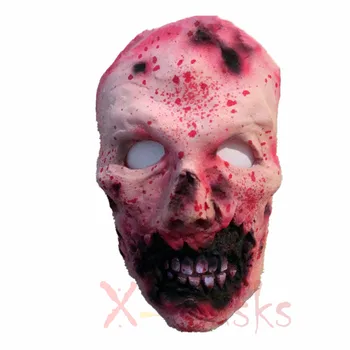 

New Zombie Devil Scary Mask Horror Halloween Masks Demon Parasite Real Vampire terror realista realistic maska Party Evil Skull