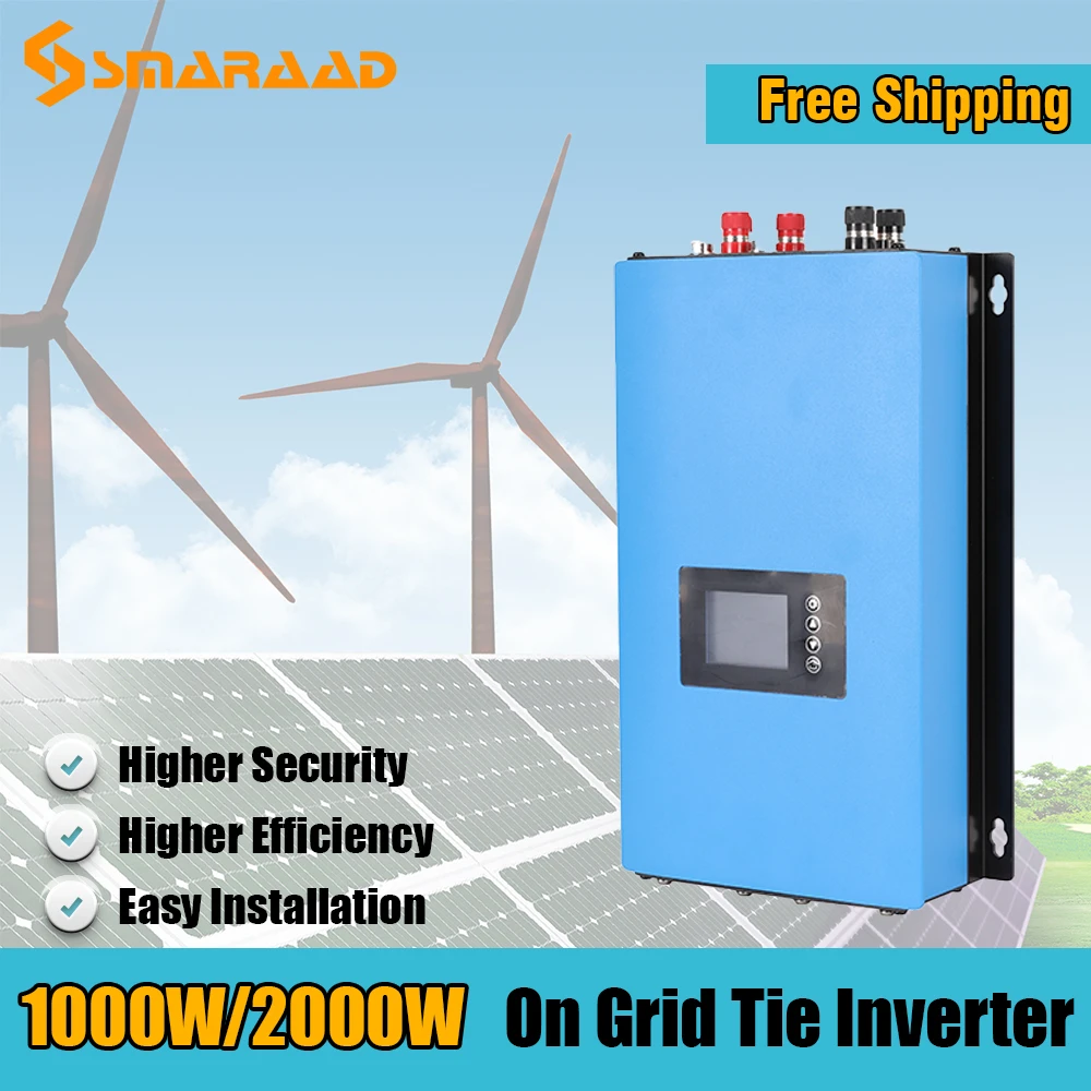 1000w 2000w Wind Turbine Generator Inverters Converters Mppt On Grid Tie Quality Home