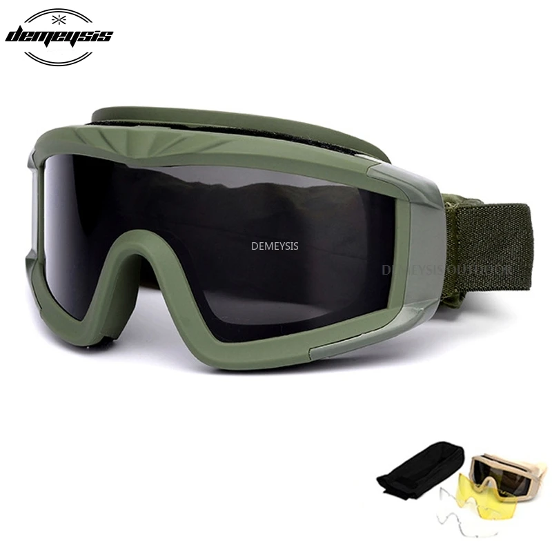 Tactical Glasses Tr90 Bulletproof Army Military Airsoft Combat Cs