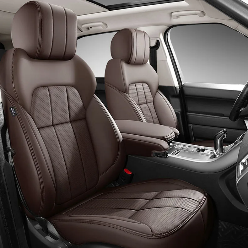 

Кожаные чехлы на автомобильные сиденья на 5 сидений для Land Rover Range Rover sport freelander 2 discovery 3 evoque Velar, автомобильные аксессуары