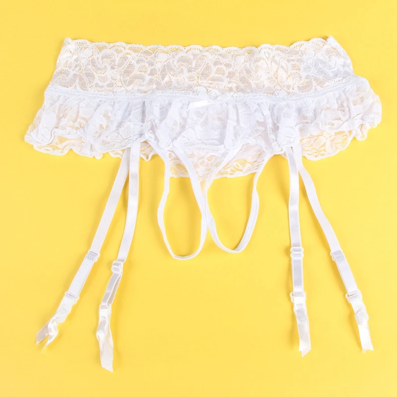 Porte-jarretelles dentelle blanc | Culottes pour femme