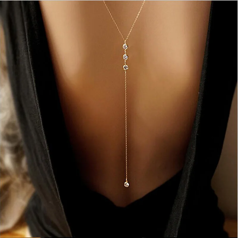 Многослойная длинная кисточка, цепочка, ожерелье с кристаллами, очаровательное женское украшение для тела сияющая бижутерия со стразами, подвеска, ожерелье