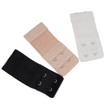 

Good Quality 3Pcs Hooks 2x3 2x2 Bra Extenders Electric Goal Strap Extention Strap White Black Nude Clasps For Ladies