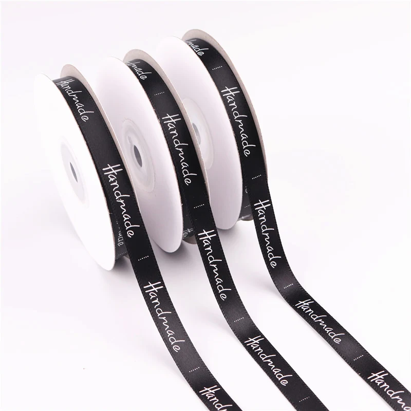 Polyester Ribbon 5 Yards Handmade Printed Polyester Ribbon For Bow Craft Wedding Party DIY Decoration Gift packaging accessories 10mm