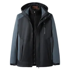 Дождевик куртка Открытый водонепроницаемый комплект из двух предметов для мужчин и женщин осень и зима decontructable три в одном Альпинизм мужской