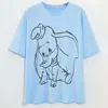 Disney Family T-Shirt Fashion Winnie the Pooh Mickey Mouse Stitch Fairy Dumbo SIMBA Cartoon Print Women T-Shirt Cotton Tee Tops ► Photo 3/6