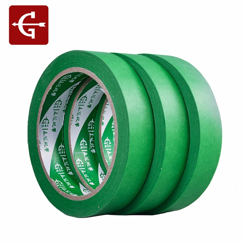 Green Masking Paper Tape Green 25M Shelter Decoration Masking Paper