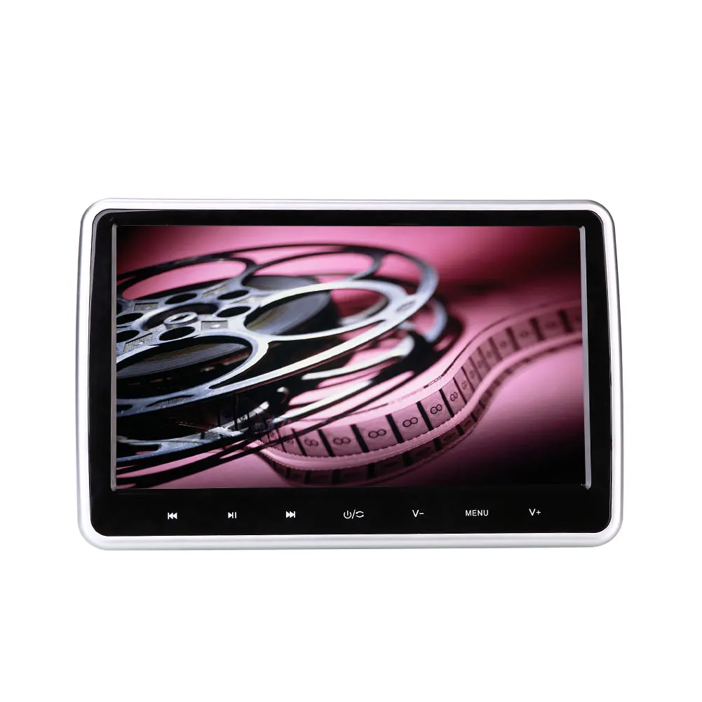 10," HD lcd Автомобильный подголовник монитор DVD/CD/USB/SD плеер Поддержка TF карты