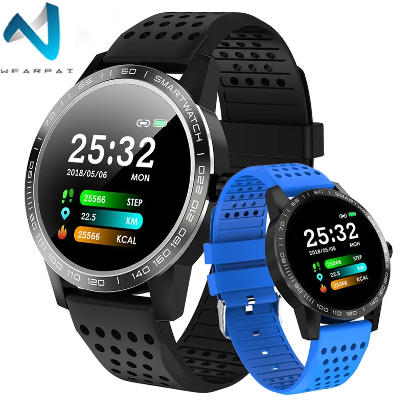 Смарт часы Wearpai с пульсометром фитнес трекер калорийность IP67distance кровяное