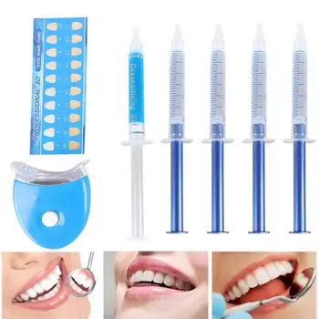 

Teeth Whitening Kit Tooth Whitener Gel Strips Mouth Guard Contrast Card Set Oral Hygiene Supplies