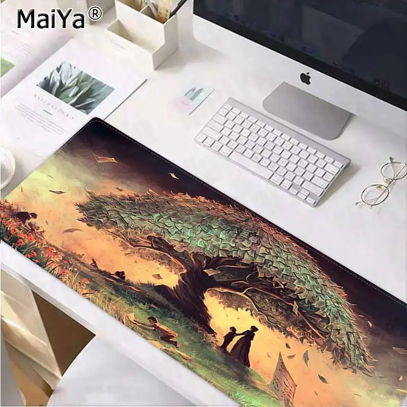 Lock Edge 30x80cm Maiya Подарочный коврик для мальчика дерево мечты геймер скорость мыши розничная маленький резиновый коврик для мыши большой коврик для мыши клавиатуры коврик - Цвет: Lock Edge 30x80cm