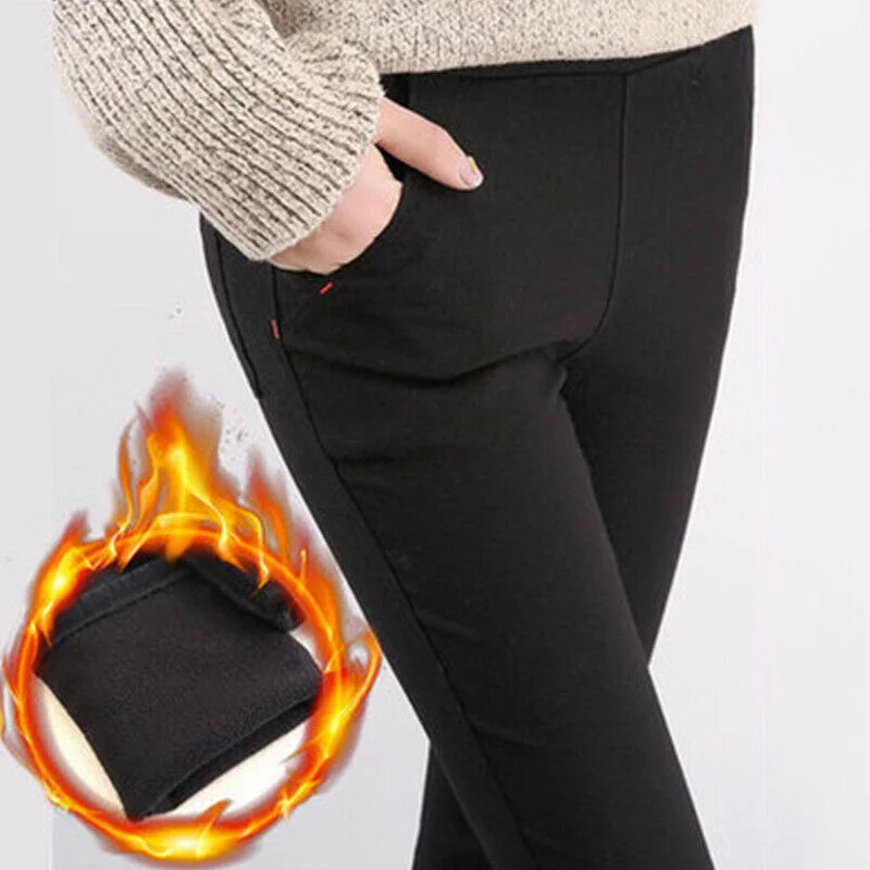 ladies fleece lined trousers