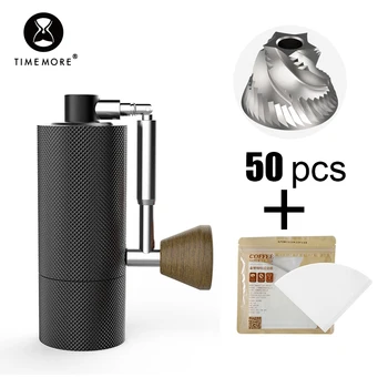 

TIMEMORE Store Coffee grinder burr for hand NANO plus giving Filter paper&cleaning brush adjustable steel core Mini portable