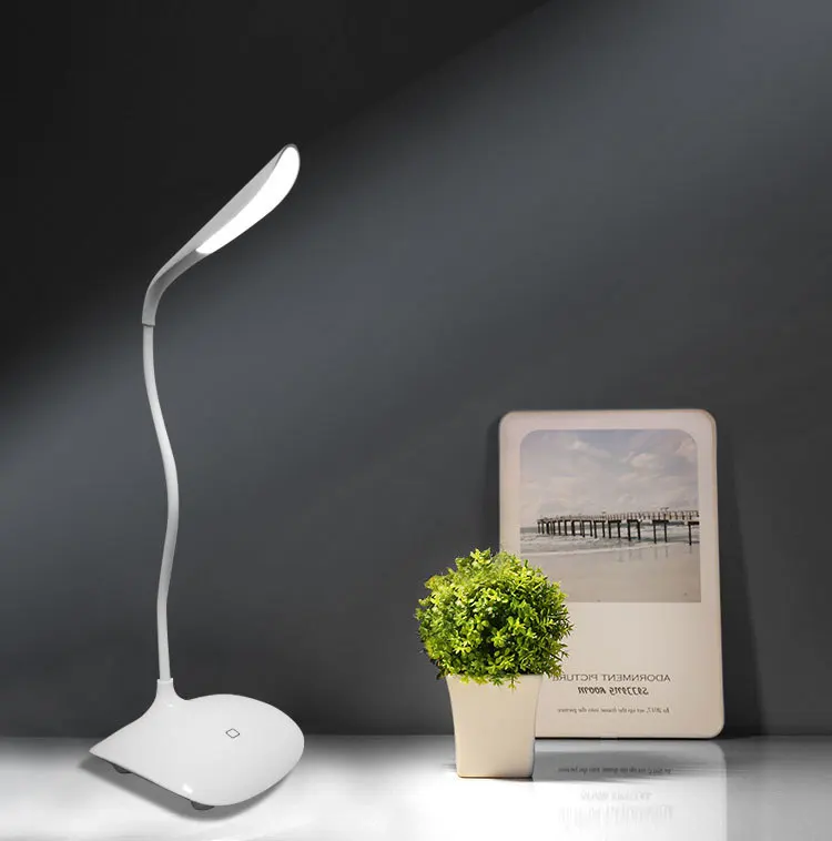 

Production Supply College Student Simple Charging Eye Protection LED Desk Lamp Bedside Reading Learning LED Folding Desk Lamp