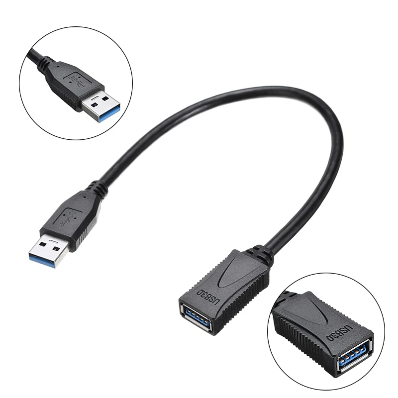 Портативный кабель удлинитель USB 3 0 типа А папа мама|Кабели передачи данных| |