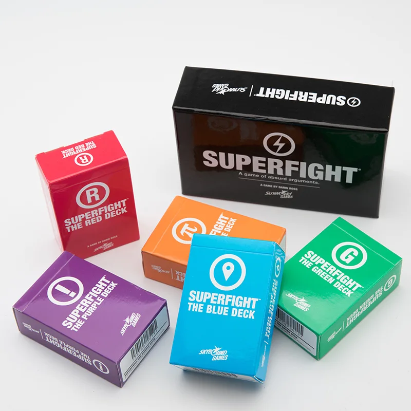 Настольная игра Superfight, остаточные карты, базовые и расширенные бумажные Вечерние игры для взрослых и детей, развивающие игрушки