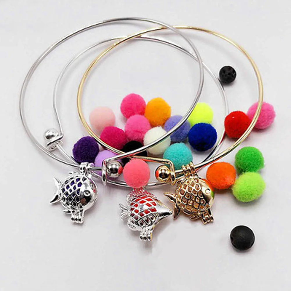 Fashion Aromatherapy Bracelets& Bangles For Women Essential Oils Perfume Bracelet Female Jewelry( Balls are Random