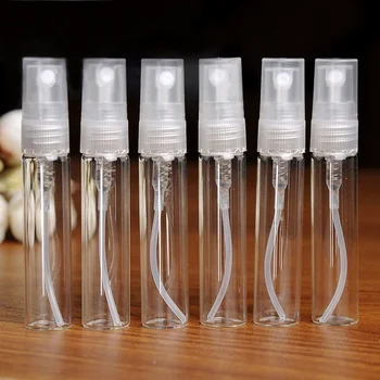 

5PCS Mini 5ml Clear Glass Refillable Perfume Lotion Water Aftershave Empty Bottle Atomizer Pump Spray Bottles