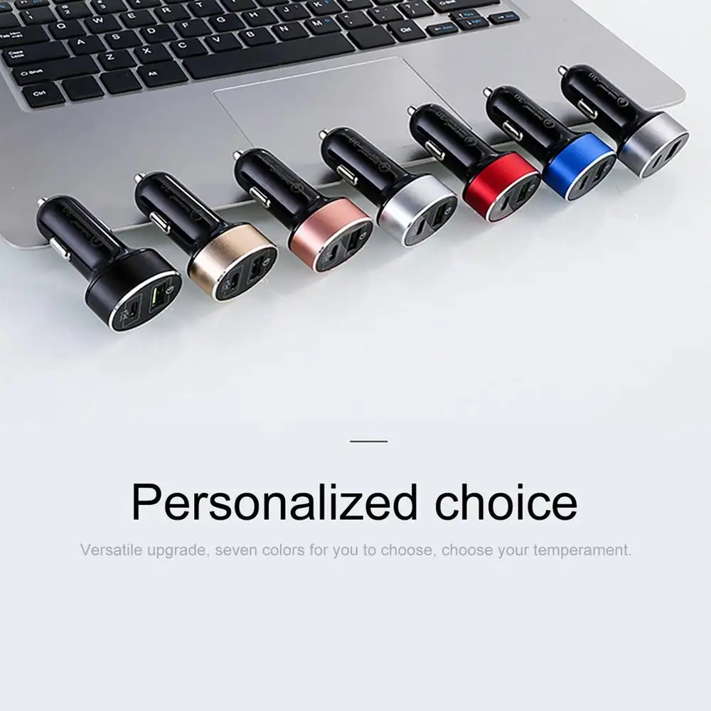 Быстрая зарядка 3,0 USB Автомобильное зарядное устройство для Xiaomi huawei супер зарядка QC 3,0 быстрая PD USB C автомобильное зарядное устройство для телефона