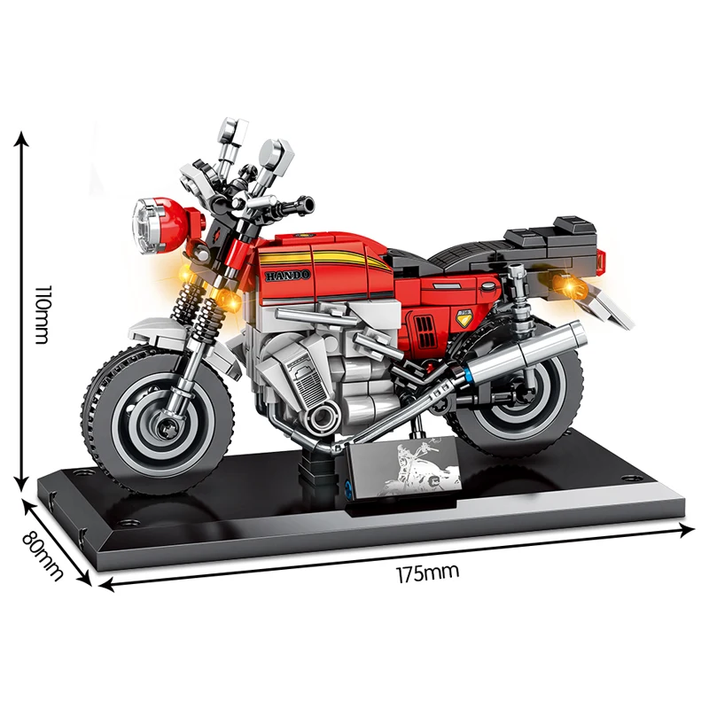 SEMBO City внедорожный мотоцикл Строительные блоки DIY Technic Street Racing сборные кирпичи