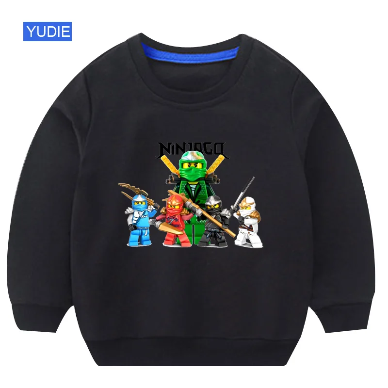 

sweatshirts ninjago kids hoodie white children cute sweatshirt 2019 autumn children boys sweatshirt for boy Cotton Pullover