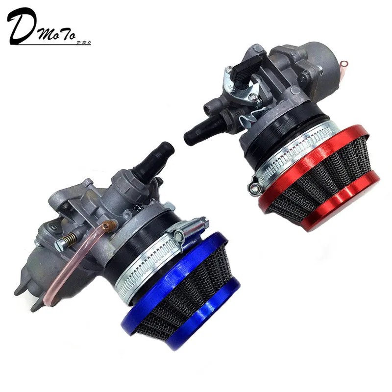Carburateur moteur 47cc 49cc, avec Pod, filtre à Air, 2 temps, pour Mini Quad, Dirt Bike, MiniMoto, Go Kart, Buggy