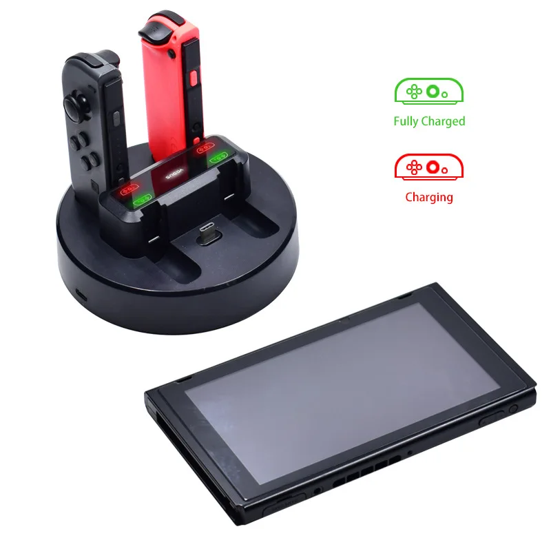 

New Nintendo Switch Multi-functional Fixed Charger Joy-Con Handle Four Sufficient Host Fixed Charger