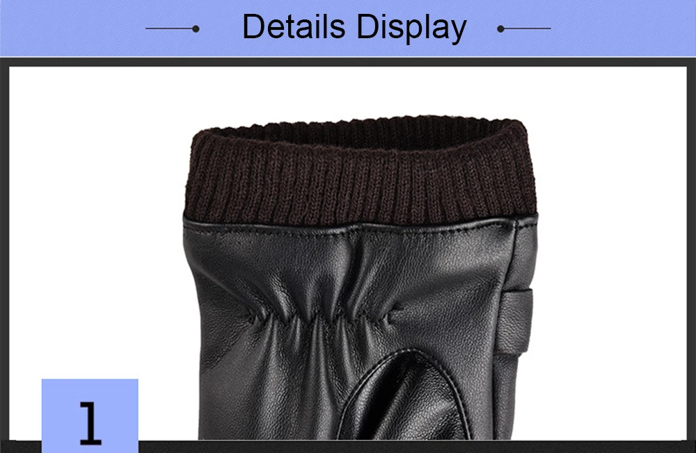 Модные мужские зимние Искусственные кожаные перчатки плюс бархатные осенние зимние теплые черные перчатки с сенсорным экраном