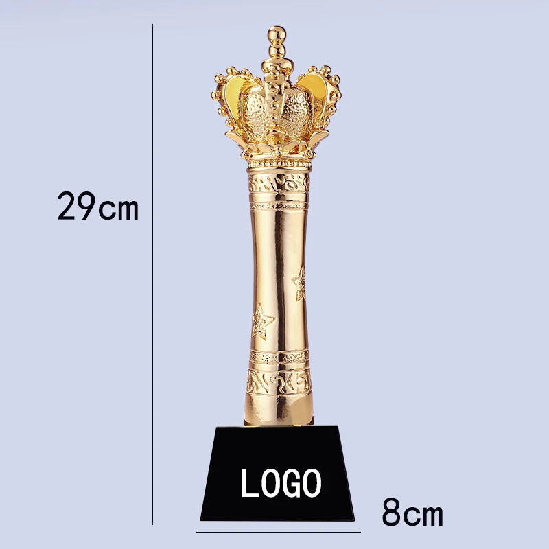 

The Royal Glory Custom Creative Resin Metal Trophy Custom Resin Crystal Trophy Customized Awards Honor Company Employees