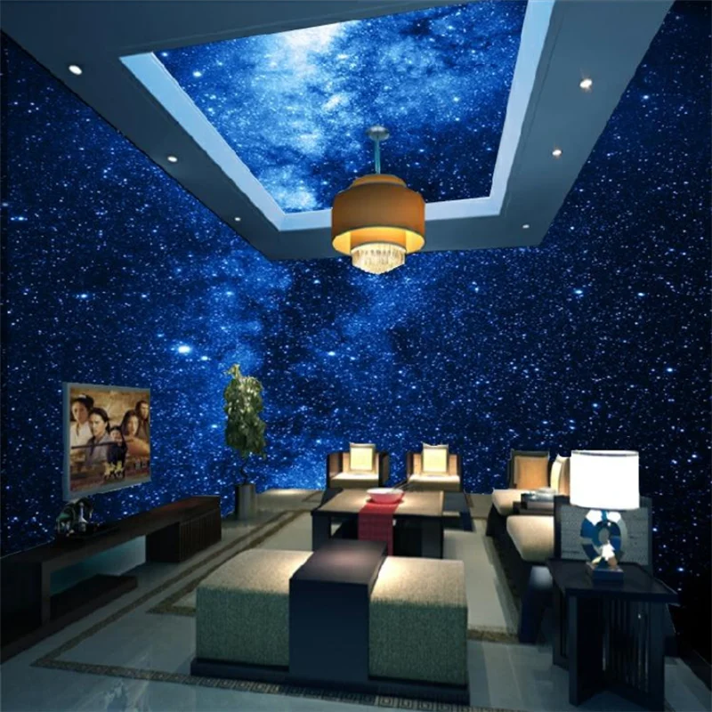 beibehang custom wallpaper for walls Children's room papel de parede 3D murals photo Starry sky wall paper KTV decoration