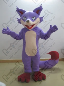

quality purple fox mascot costumes cartoon wild animals mascot design