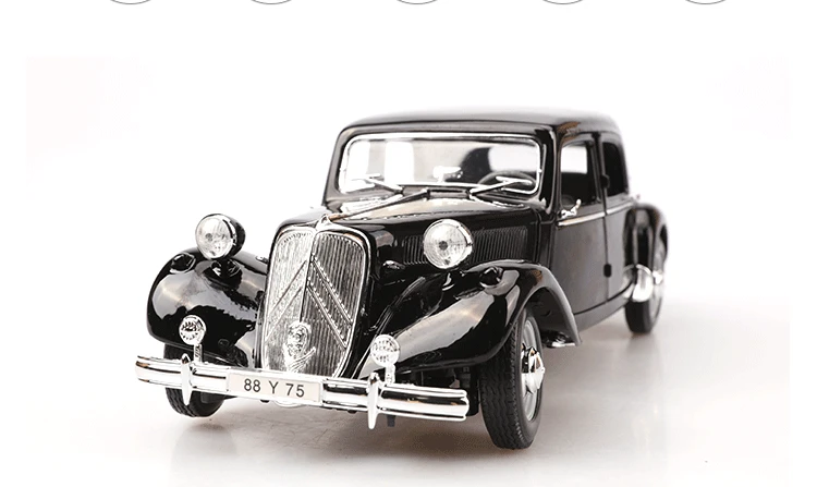 Maisto 1: 18 Модель брелок для автомобильных ключей, модель 1952 Citroen 15cv 6 цилиндров классическая модель автомобиля