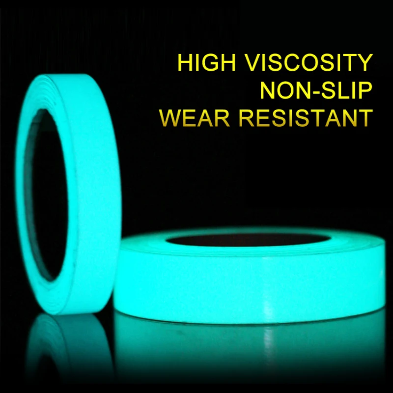 Cinta adhesiva fluorescente de 1/5/6 piezas, cinta luminosa autoadhesiva  impermeable, pegatina brillante, cinta de advertencia fluorescente,  suministros de seguridad - AliExpress