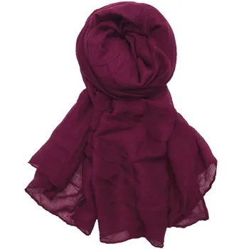 

2020 10pcs hot sale scarves Women Plain Maxi Hijab scarf soft Soild muslim shawls wraps lady viscose head scarfs Fashion scarves