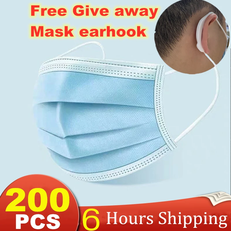 

10PCS Anti-Pollution Mask Laye dust protection Masks Disposable Face Masks Elastic Ear Loop Disposable Dust Filter Mask