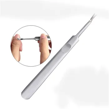 

1PC Stainless Steel Spoon Trimmer Metal Double Sided Finger Dead Skin Push Nail Manicure Pedicure Tool Cuticle Pusher Remover