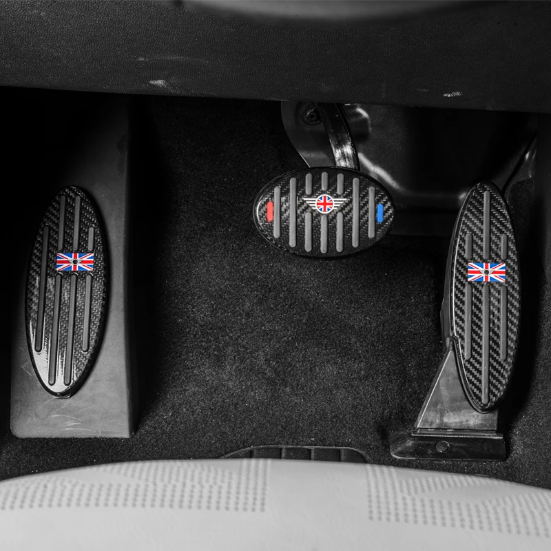 3 шт. для MINI Cooper JCW f54 f55 f56 f60 r55 r56 r60 наклейка для автомобиля педаль газа украшение из углеродного волокна автомобильные аксессуары интерьер