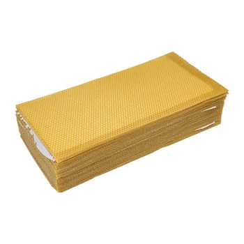 

10 PCS Beehive Foundation Sheets Flexible Practical Natural Honeycomb Sheet Nest Foundation Beekeeping Tool