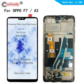 6.23 inch LCD For OPPO F7 F 7 LCD Display Screen Touch Panel Digitizer sensor with frame Assembly For OPPO A3 Full Display for oppo r15 lcd display touch screen digitizer lcd assembly for oppo r15 pacmoo cph1835 lcd