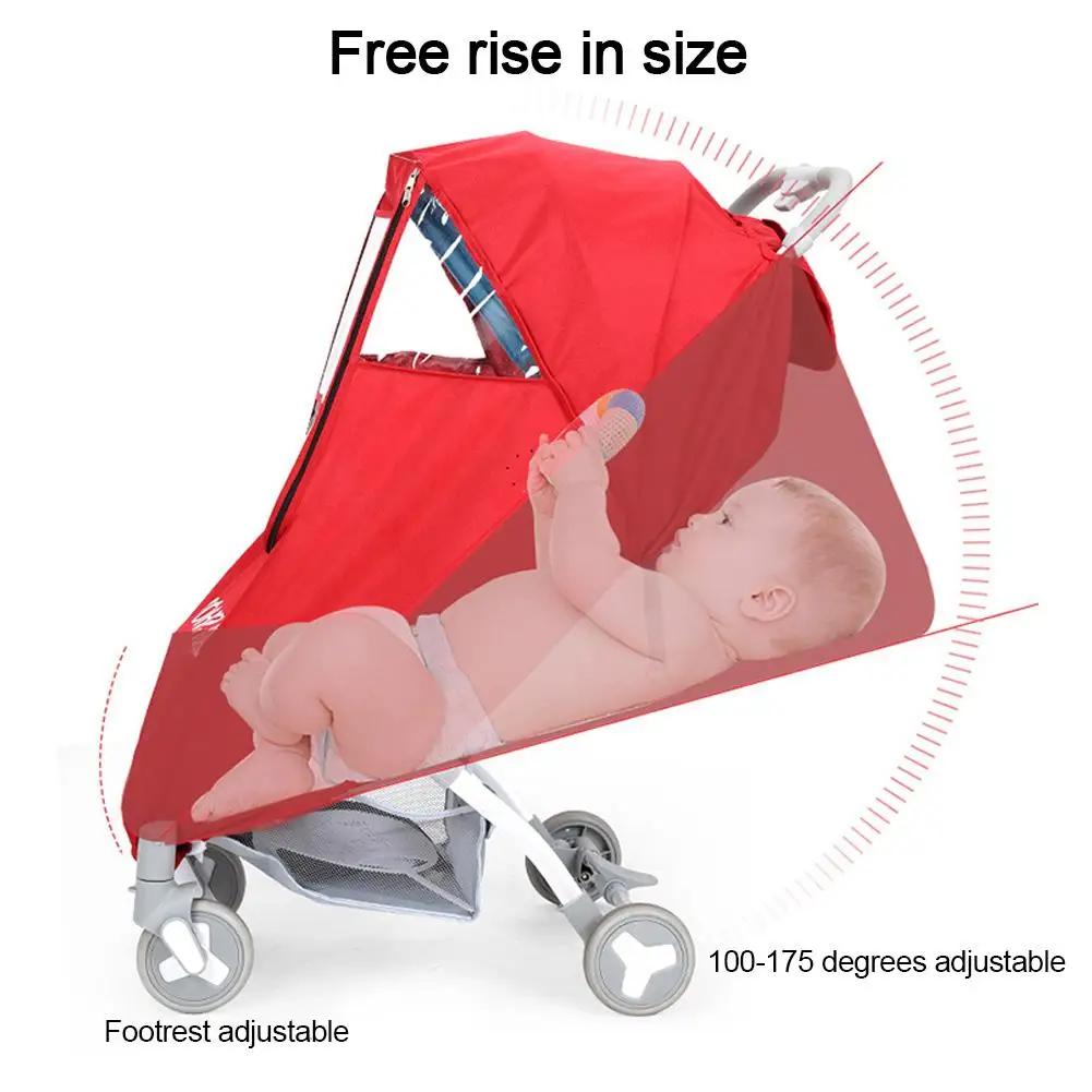 Детская коляска на колесиках, дождевик, детская коляска на лобовое стекло, зонтик, коляска, защита от погодных условий, теплый дождевик, дождевик, защита от погодных условий