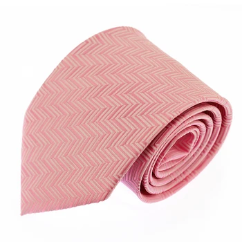 

Pink 8CM Fashion Plaid Tie Silk Jacquard Woven Wedding Tie for Men Striped Necktie Suit Party Gravatas