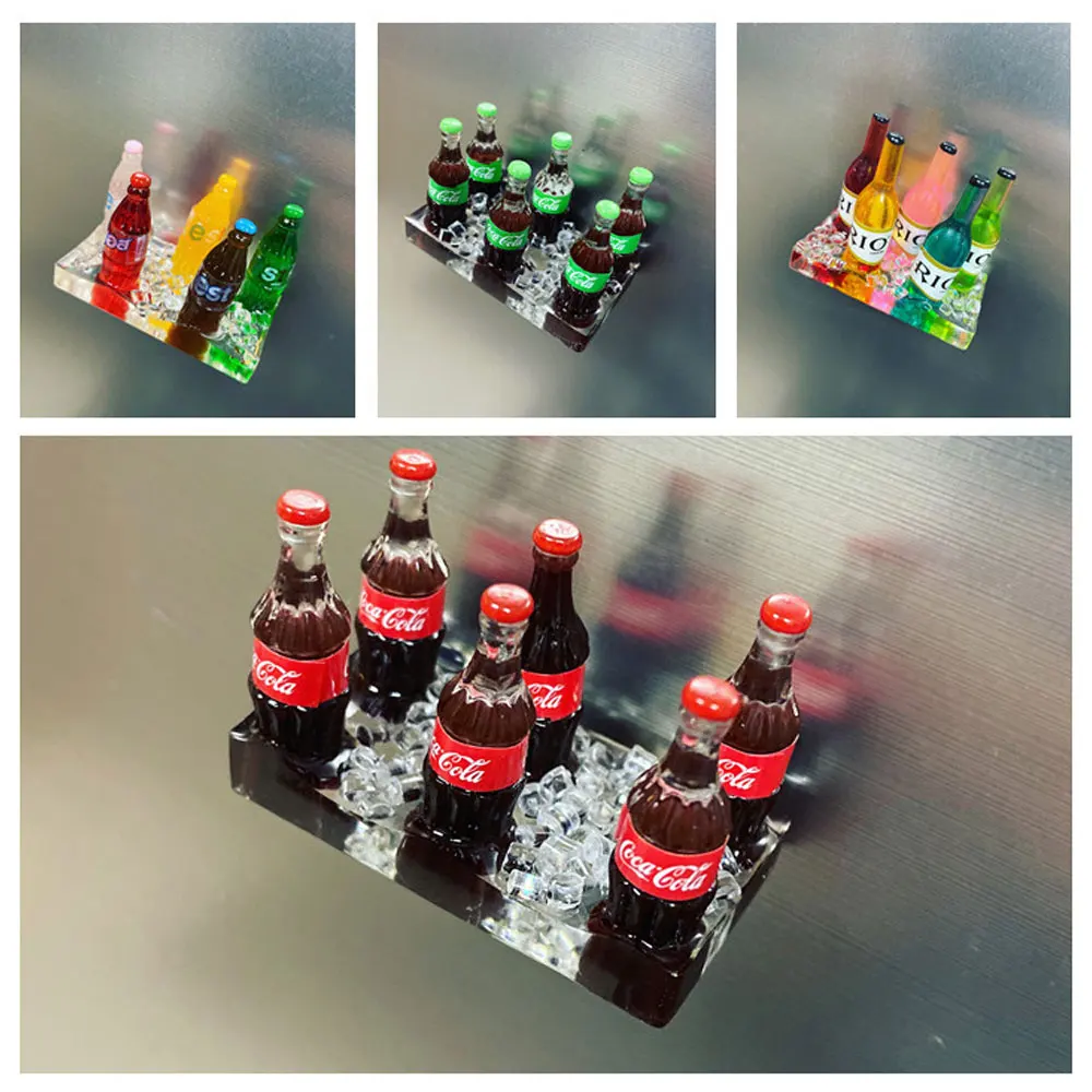 3D Nordic Creative Wine Bottle Drink Memo Message Design Simulation Material Desktop Decoration Kitchen Gift Household Products wine bottle decoration