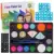 Face Painting Kit Body Face Paint with 14 Colors 2 Glitters 2 Brushes 4 Sponges 9 Трафаретов для макияжа Halloween Cosplay Party