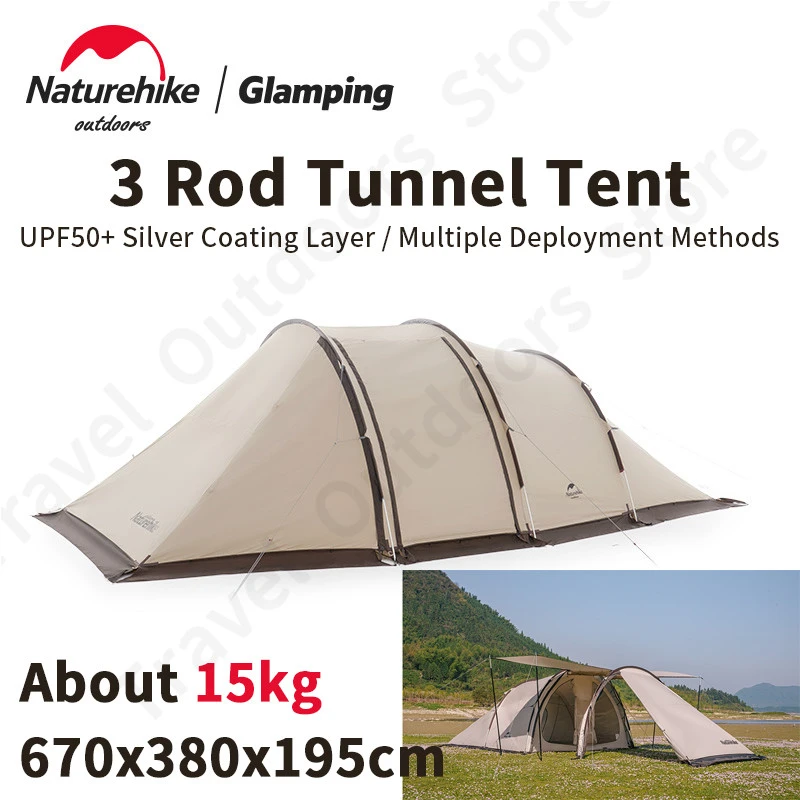 Artefact microscopisch consultant 2023 Nieuwe Naturehike 4 5 Personen Tunnel Luxe Camping Tent 150D Oxford  Doek Outdoor 12 ㎡ Grote Ruimte Party tent UPF50 + PM3000mm|Tenten| -  AliExpress