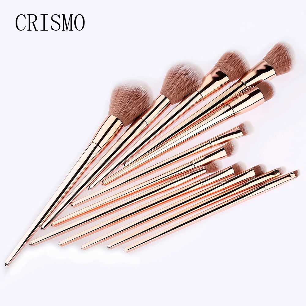 CRISMO 7 12pcs Makeup Brushes Set Powder Foundation Eye Shadow Blush Blending Cosmetics Beauty Make Up 4