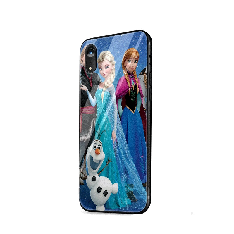 G8 Чехол для телефона, стекло для iPhone 11 Pro X XS XR Max iPhone 6 6s 7 8 Plus 5, 5S, чехол с рисунком "Холодное сердце" - Цвет: G8