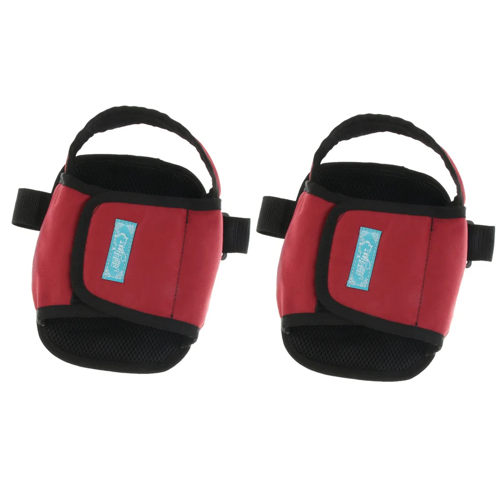 2 шт., красные подножки для инвалидных колясок, чехлы для подножек, противоскользящие подножки, защитные удерживающие туфли для левой/правой стопы